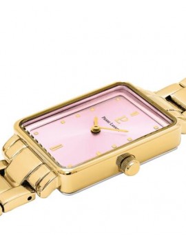 Montre Femme ARIANE Cadran Rose Bracelet Acier Doré